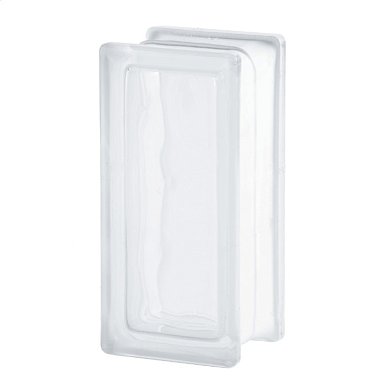 Стеклоблок бесцвет.матов.Половинка19*9*8см. Glass Block Clear 1909/8 Wave Sahara 2s