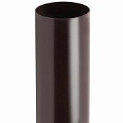 Труба круглая Optima 90мм, 3м, шоколад