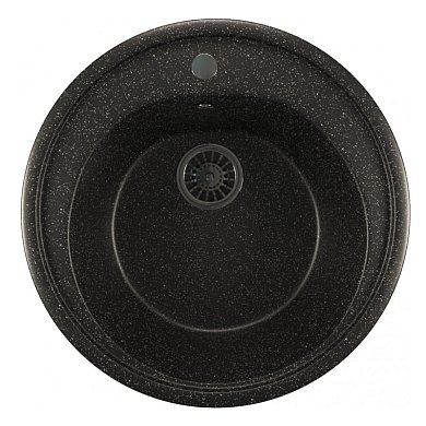Мойка ML-GM11 круглая, черная (308), 500 мм
