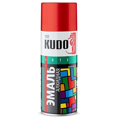 Аэрозоль краска Красная "KUDO", 520мл KU-1003