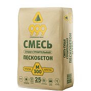 999 ПЕСКОБЕТОН. Смесь сухая строительная М300, 25 кг. Форммат 