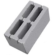 Блок стеновой из отсева 4х пуст. ВИБРОПРЕС. (190*190*390) 