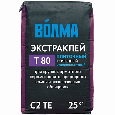 ВОЛМА-ЭКСТРАКЛЕЙ. Смесь сухая цементная клеевая, 25 кг