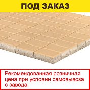 Плитка тротуарная BRAER, "Прямоугольник",&nbsp;&nbsp;200*100*60мм, песочный (12,96 кв.м) 648шт.