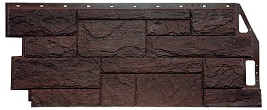 Фасадная панель "FineBer" 1,085*0,447м Камень природный коричневый 