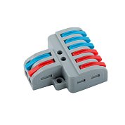 Колодка клеммная СМК c рычагом, разветвительная 2х6. GENERAL&nbsp;&nbsp;