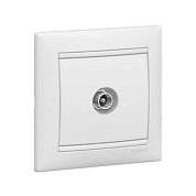 Розетка&nbsp;&nbsp;TV проходная белая&nbsp;&nbsp;VALENA