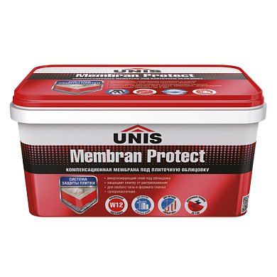 MEMBRAN PROTECT. Компенсационная мембрана под плиточную облицовку, 4 кг. Unis