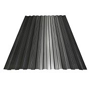 Профлист № С10B 0,4 PE RAL 7024 мокрый асфальт 1180х2000