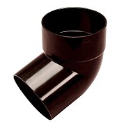 Отвод водосточной трубы 67° 80 мм МUROL, коричневый