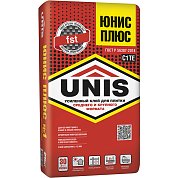 ЮНИС ПЛЮС. Усиленный армированный клей для всех видов плитки, 25 кг. Unis