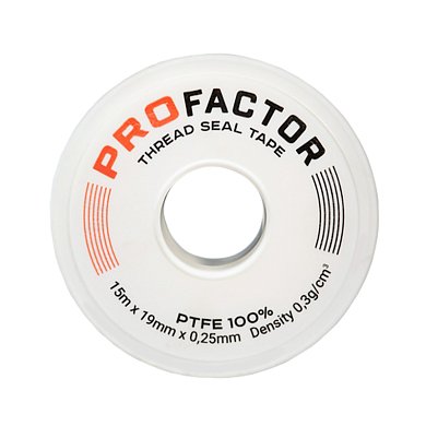 Фум-лента для воды PROFACTOR, 15м х 19мм х 0,25мм