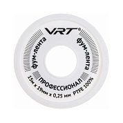 Фум-лента для воды VRT, 15м х 19мм х 0,25мм