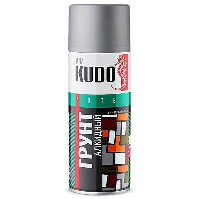 Аэрозоль Грунт Алкидный Серый "KUDO",520мл
