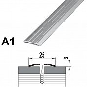 Порог-стык 25*1350мм алюминий (195 Сосна серебристая)  А1