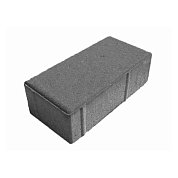 Плитка тротуарная брусчатка цвет серый 200*100*60 (50шт в 1кв.м.) 