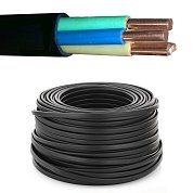 Кабель медный силовой ВВГнг-LS 4*6 плоский ГОСТ (Энергокабель) 