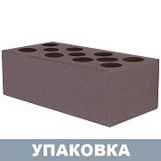 Кирпич  Темно-коричневый силикатный облицовочный (полуторный) Глубокинский (364шт.)