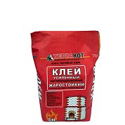 КЛЕЙ УСИЛЕННЫЙ. Жаростойкий высокоадгезионный, 5 кг. "Терракот"