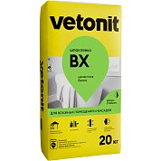 Vetonit ВХ. Шпаклевка влагостойкая цементная (белая), 20 кг