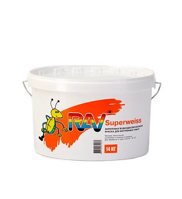Краска "Superweiss" ВД-АК-211&nbsp;&nbsp;(3,5 кг) "RAV"