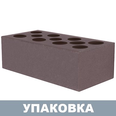Кирпич&nbsp;&nbsp;Темно-коричневый силикатный облицовочный (полуторный) Глубокинский (364шт.)