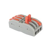 Клеммная колодка c рычагом проходная 3х СМК-433. GENERAL