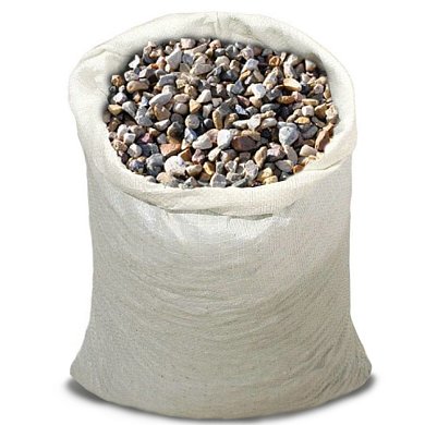 Щебень гравийный фракция 5-20 мм, 30 кг