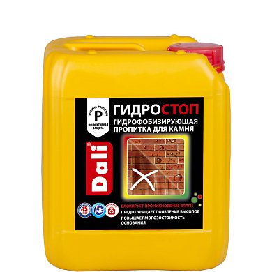 ГИДРОСТОП. Пропитка гидрофобизирующая для камня, 5л. Dali