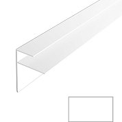 Угол ПВХ F - профиль сэндвич-панель белый 3 м 