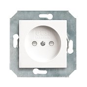 Механизм розетки&nbsp;&nbsp;без БЗК, с узлом защиты от проникновения16А/250V(с накл),цвет белый CITY