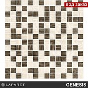 Декор Genesis Мозаика корич. + бежевый  30х30