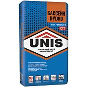 БАССЕЙН HYDRO. Клей плиточный водостойкий, 25 кг. Unis