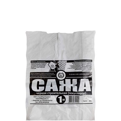 Сажа строительная, 1 кг. "Диана"