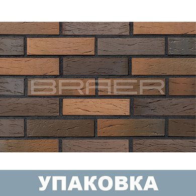 Кирпич БРАЕР кладка Глосса Риф лицевой 1 NF (одинарный), г.Тула. BRAER (480 шт.)