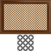 Экран радиатора&nbsp;&nbsp;Орех Готика "ЛОТОС" (бук 1,5*0,6)