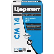 CM 14. Клей для керамической плитки и керамогранита (до 90х90см), 25кг. Церезит