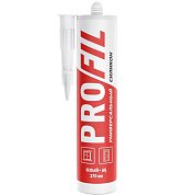 PROFIL белый. Герметик силиконовый универсальный, 270 мл (красная туба). SOUDAL