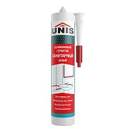 UN-85. Силиконовый герметик санитарный. Белый, 300 мл. Unis