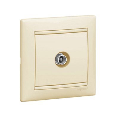 Розетка&nbsp;&nbsp;TV оконечная слоновая кость&nbsp;&nbsp;VALENA