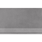 Ступень Мирабо серый обрезной (300х600)