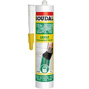 Герметик окрашиваемый белый, 300 мл. SOUDAL
